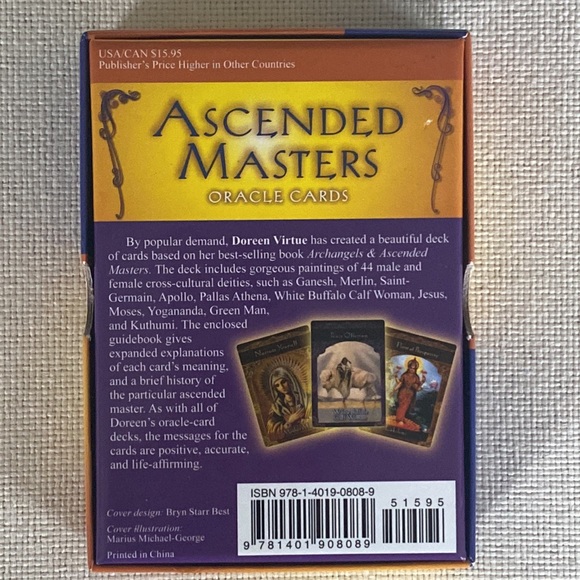 Collectible Ascended Masters Oracle Tarot Card Deck Doreen Virtue PhD - Picture 3 of 16